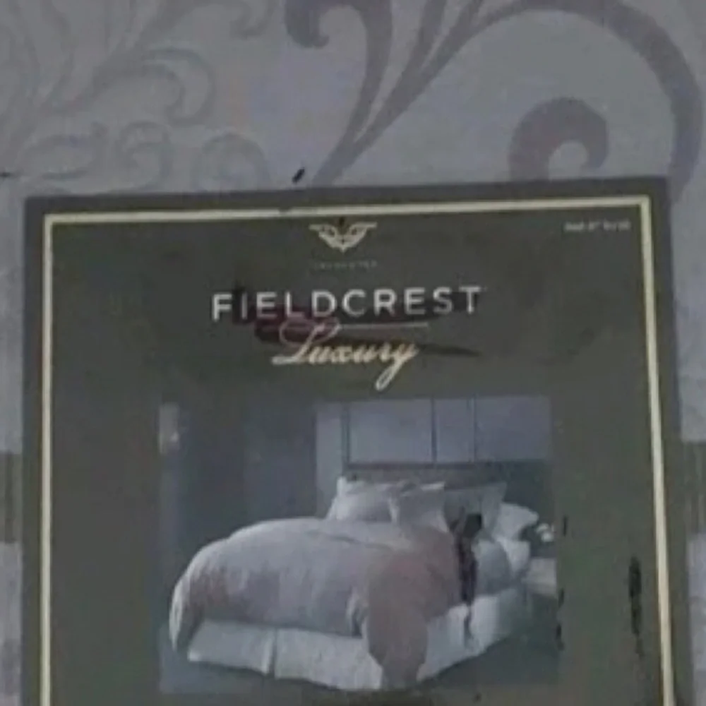 NWOT Fieldcrest luxury damask romance Egyptian cotton duvet cover
